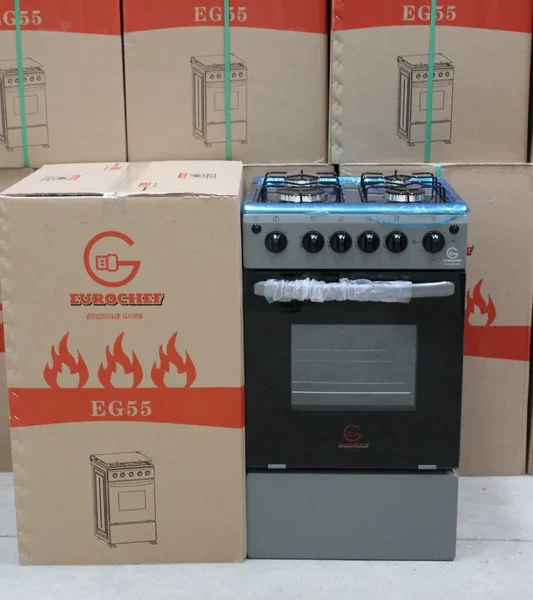 Eurochef EG55 4~Burner Gas cooker with Electric Oven